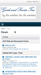 Mobile Screenshot of goodsandservicetax.com